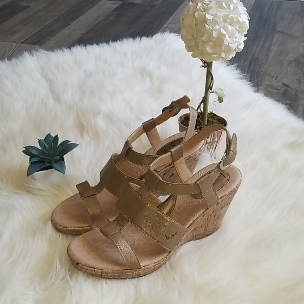 b.o.c. Cork Wedge Heels